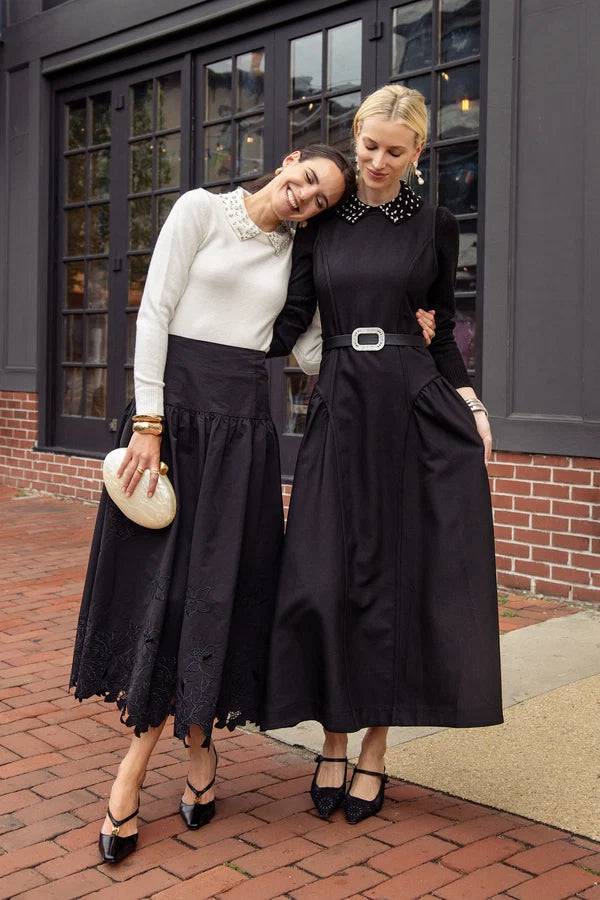 MUN-MNA7153 BLACK RIVELLE SKIRT