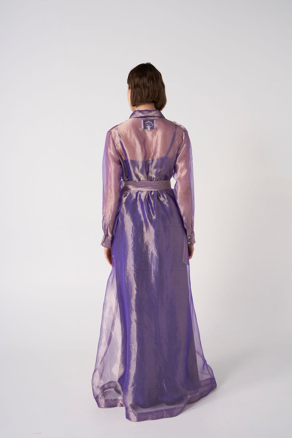EVG-VALERIE PURPLE ORGANZA DRESS