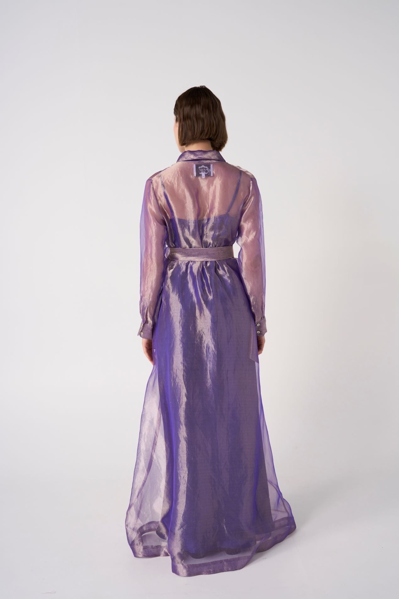 EVG-VALERIE PURPLE ORGANZA DRESS