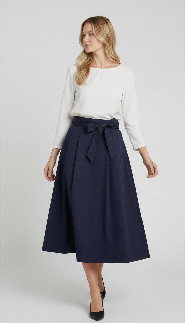 IBL-21710101 IBLZUPPA NAVY TIE SKIRT