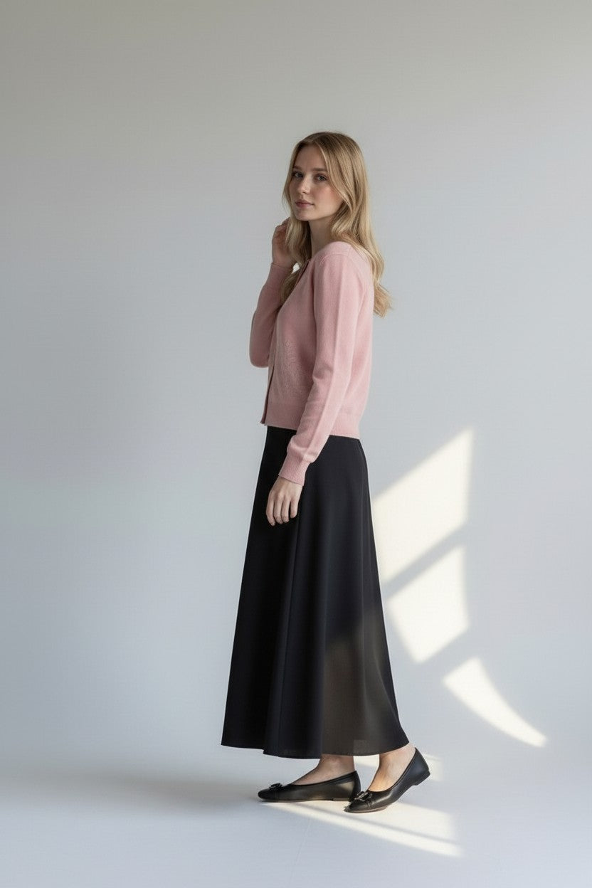 ALZ-T034 BLUSH EMBROIDERED CARDIGAN