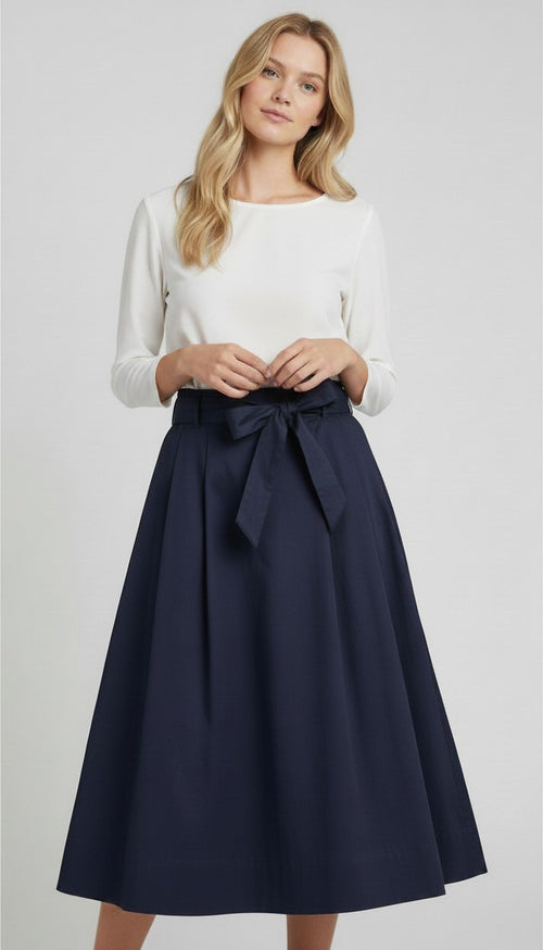 IBL-21710101 IBLZUPPA NAVY TIE SKIRT