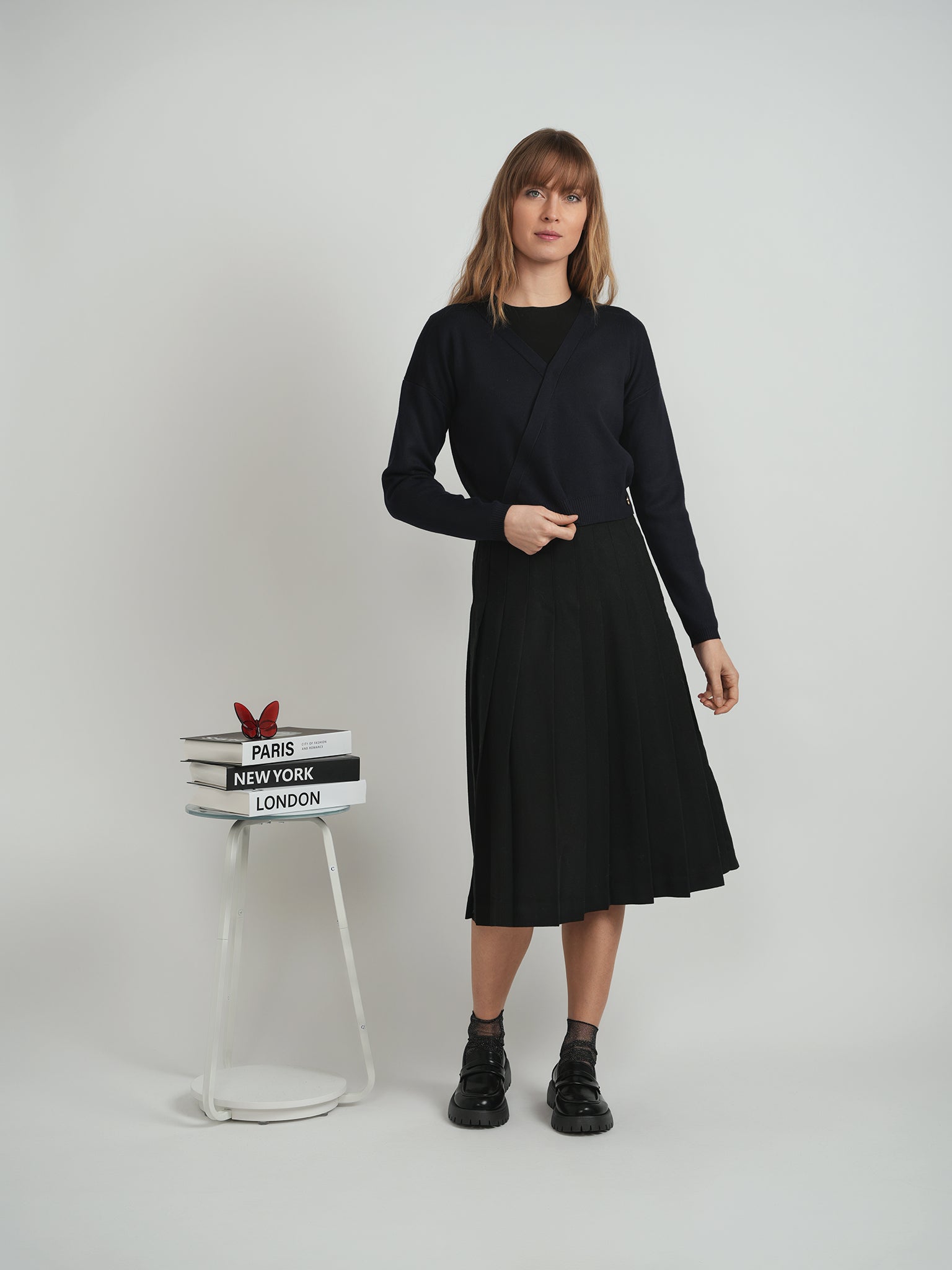 DEJ-WB4CM1068TE DARK WINE WRAP TOP