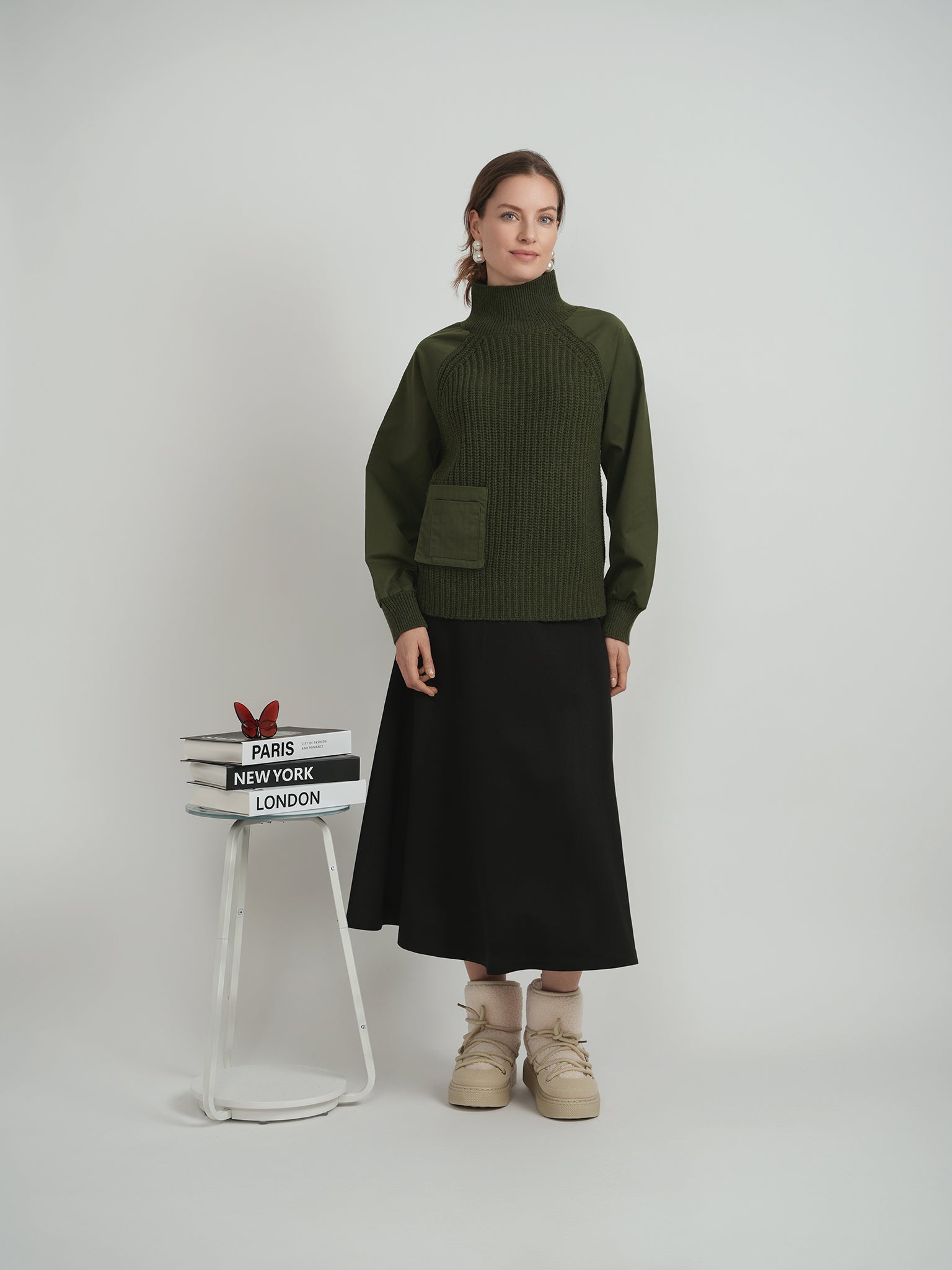 DEJ-WB5CM1603TE BLACK MIXEDMEDIA POCKET TOP