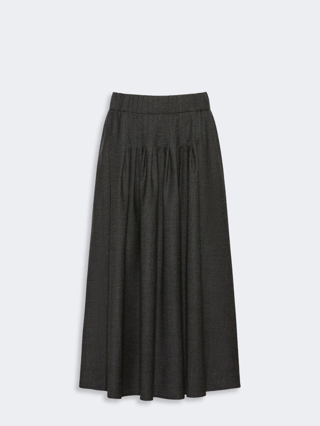 WKD-2251003 WKDOVEST BLACK WOOL SKIRT