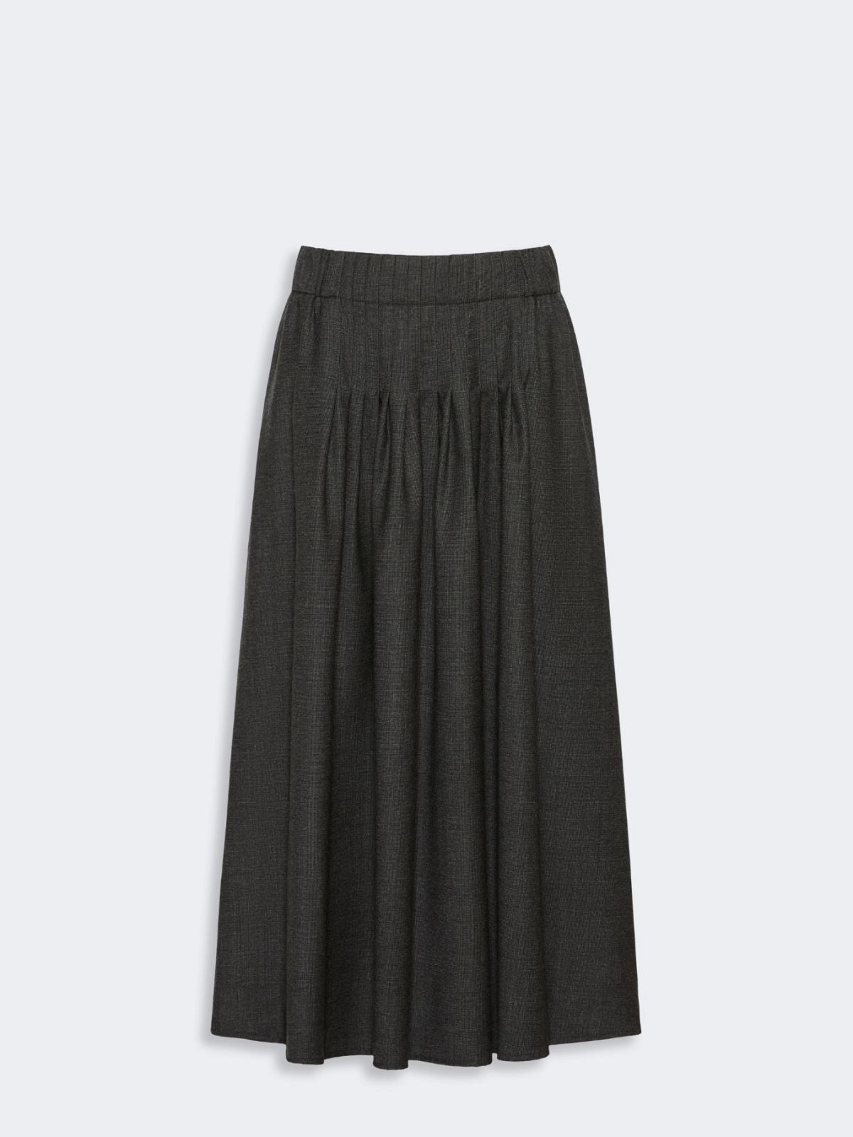 WKD-2251003 WKDOVEST BLACK WOOL SKIRT