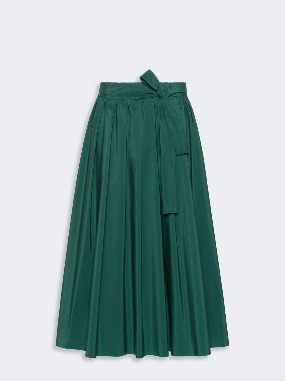 WKD-6510604 WKDALPACA DARK GREEN TAFFETA SKIRT