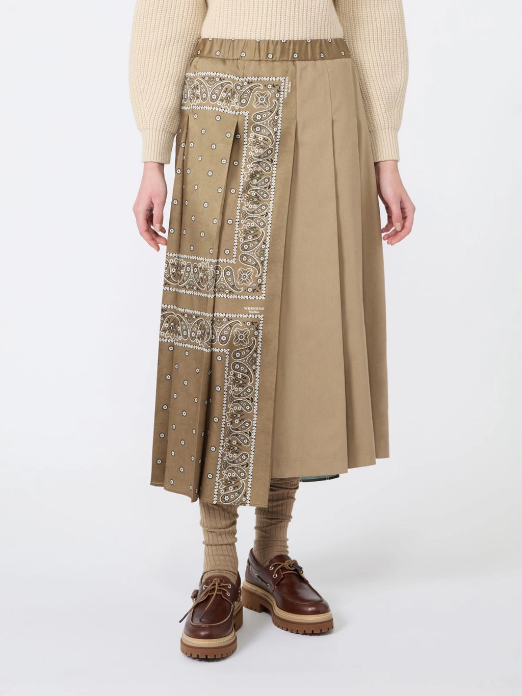 WKD-26251060 WKDCECI TOBACCO&PRINT SKIRT