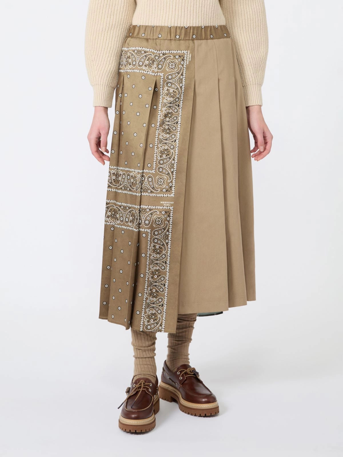 WKD-26251060 WKDCECI TOBACCO&PRINT SKIRT