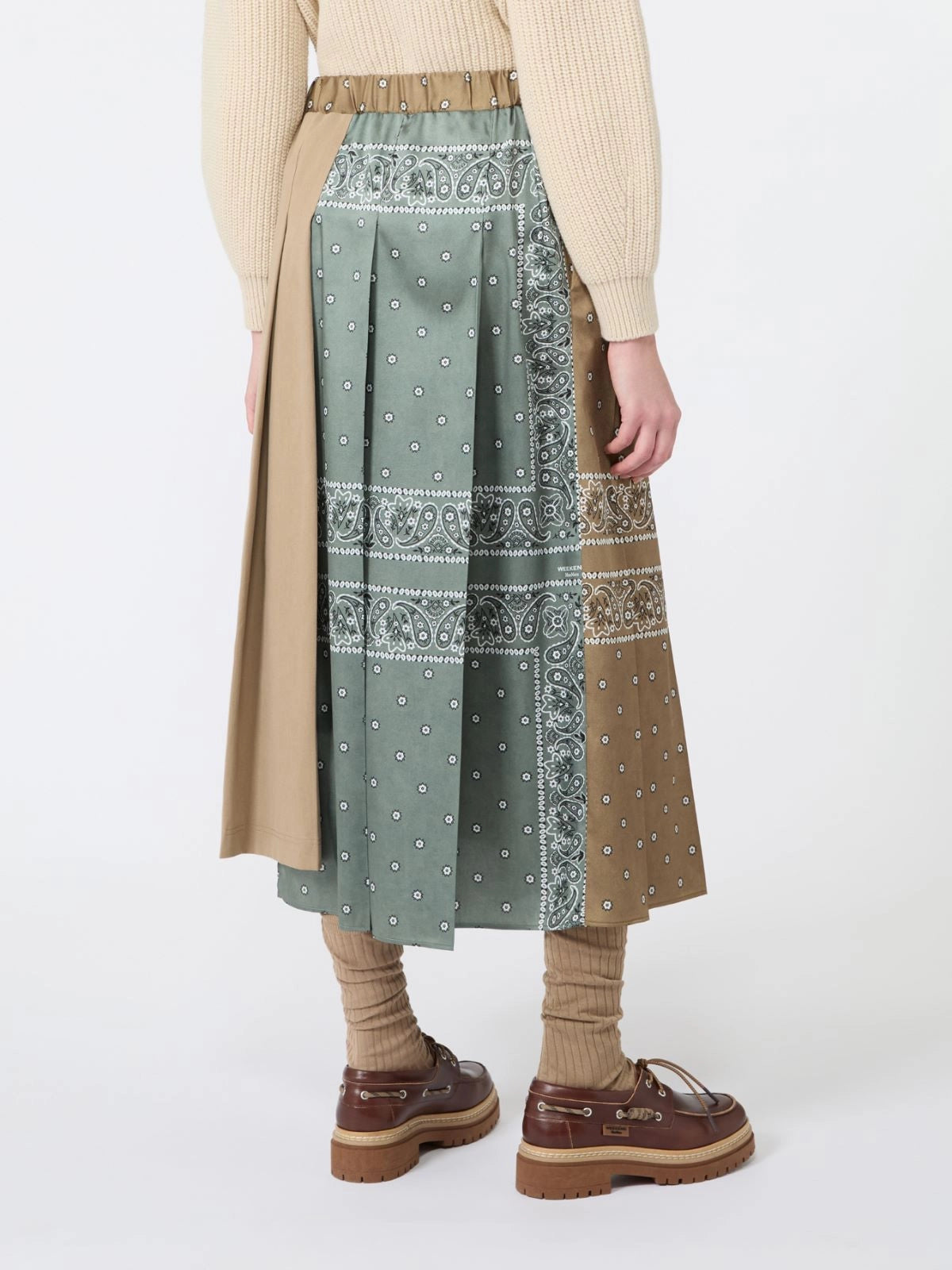 WKD-26251060 WKDCECI TOBACCO&PRINT SKIRT