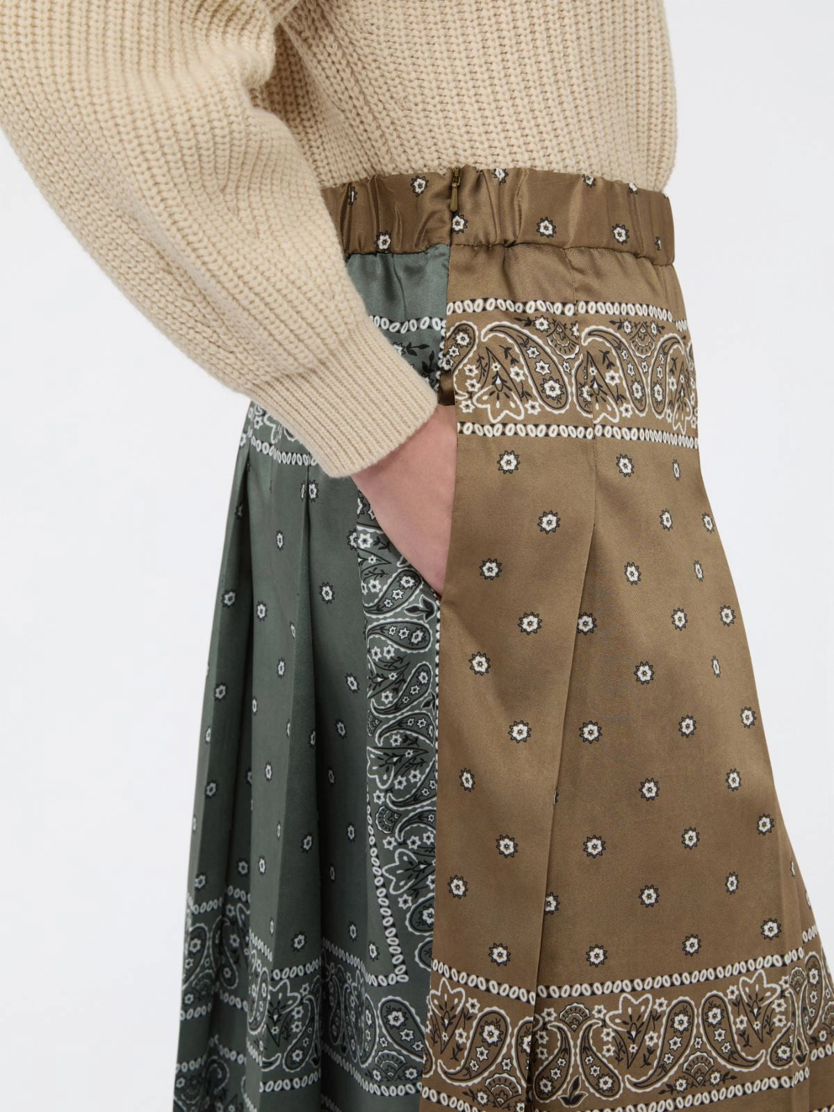 WKD-26251060 WKDCECI TOBACCO&PRINT SKIRT