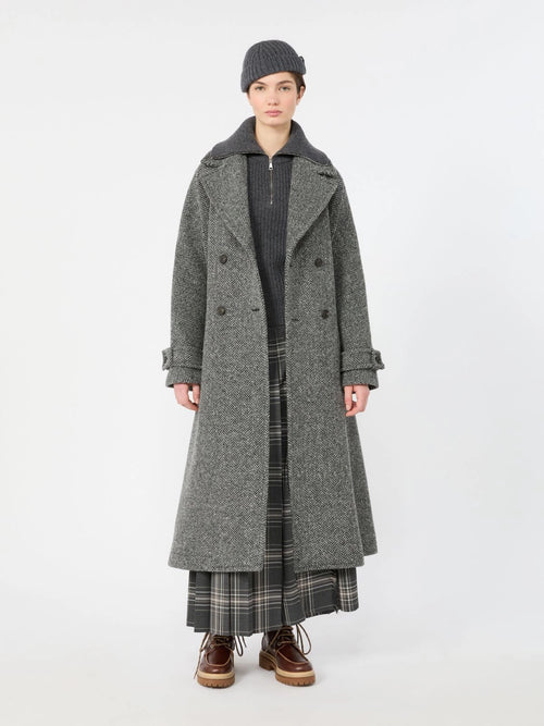 WKD-262510609 WKDPRISMA GREY PLAID SKIRT
