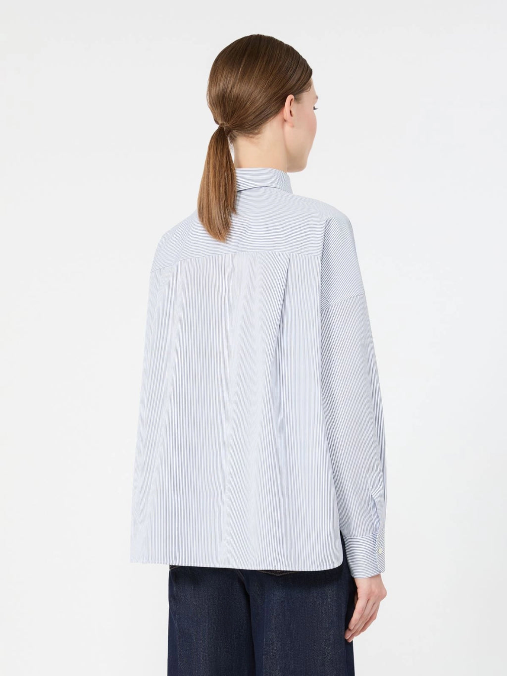 WKD-651160 WKDAIRONE BLUE TWILL BLOUSE