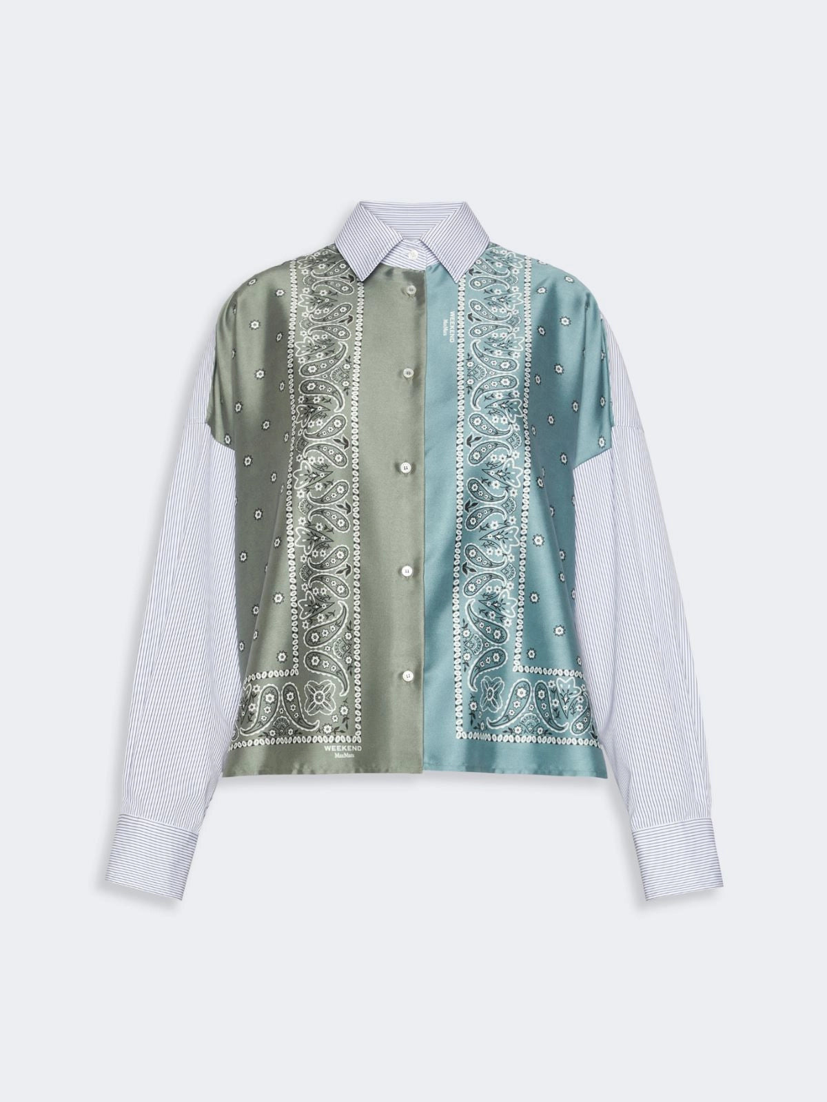 WKD-651160 WKDAIRONE BLUE TWILL BLOUSE