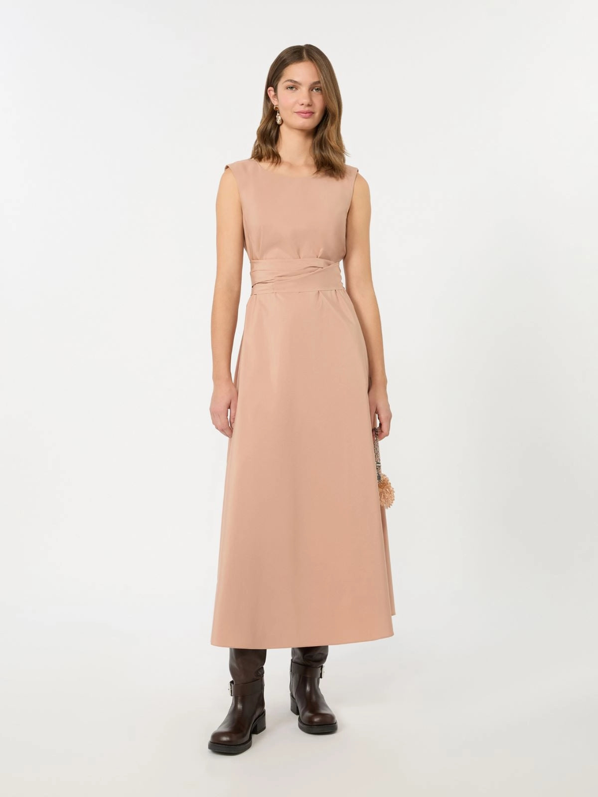 WKD-262522609 WKDGENTILE PINK TAFFETA DRESS