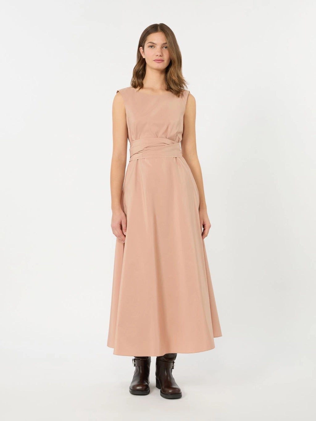 WKD-262522609 WKDGENTILE PINK TAFFETA DRESS