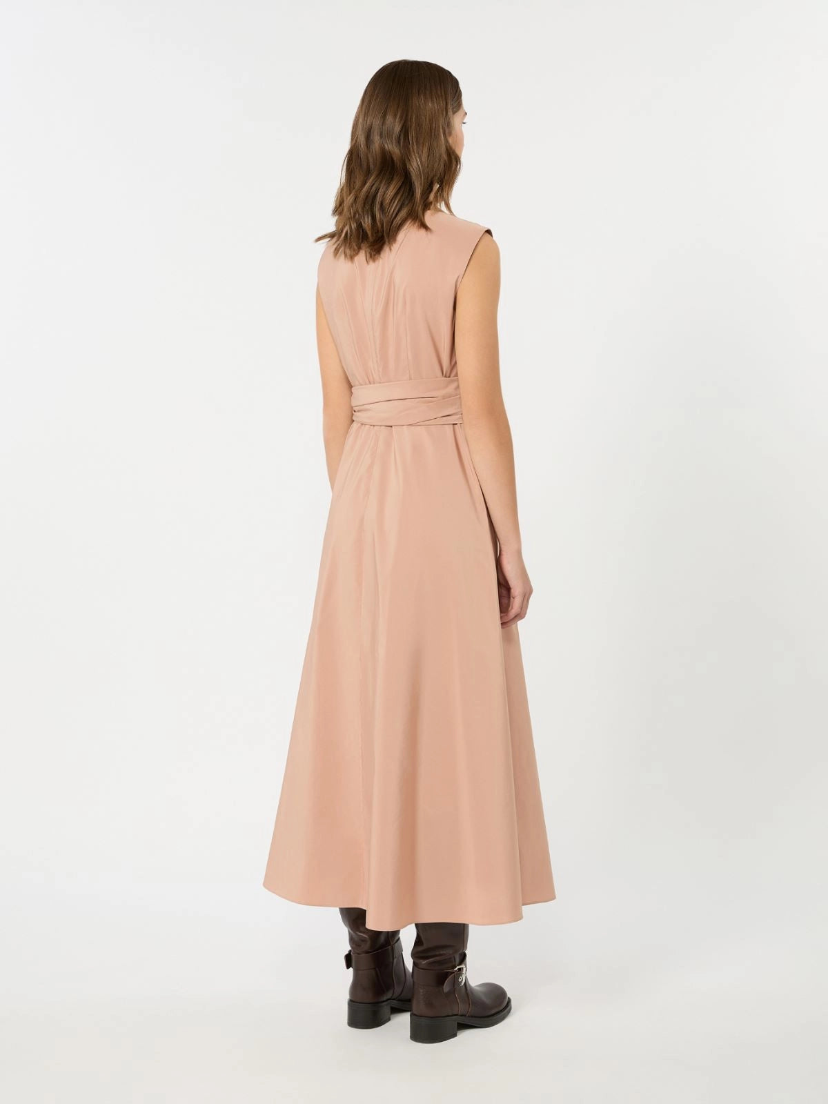 WKD-262522609 WKDGENTILE PINK TAFFETA DRESS