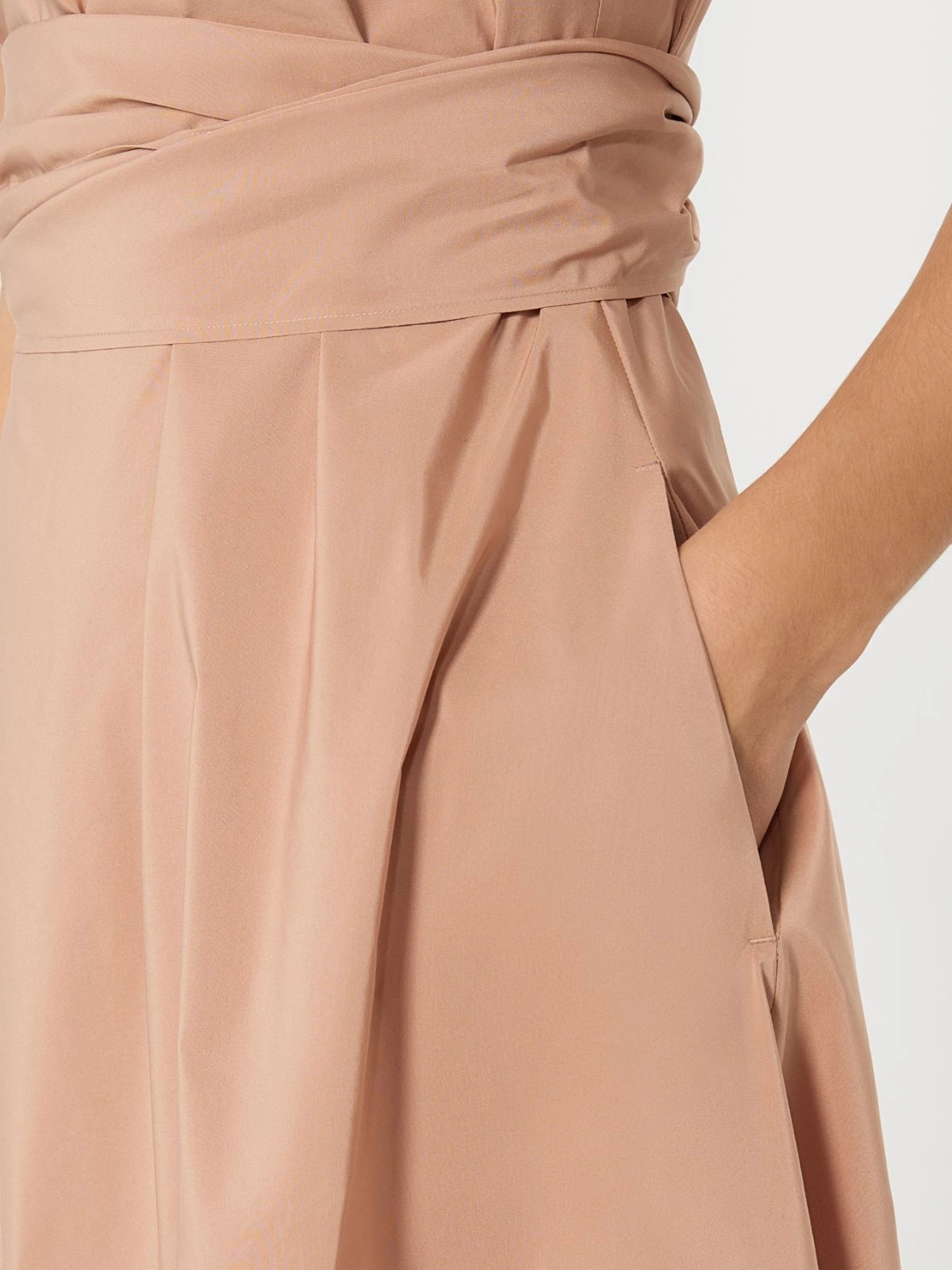 WKD-262522609 WKDGENTILE PINK TAFFETA DRESS