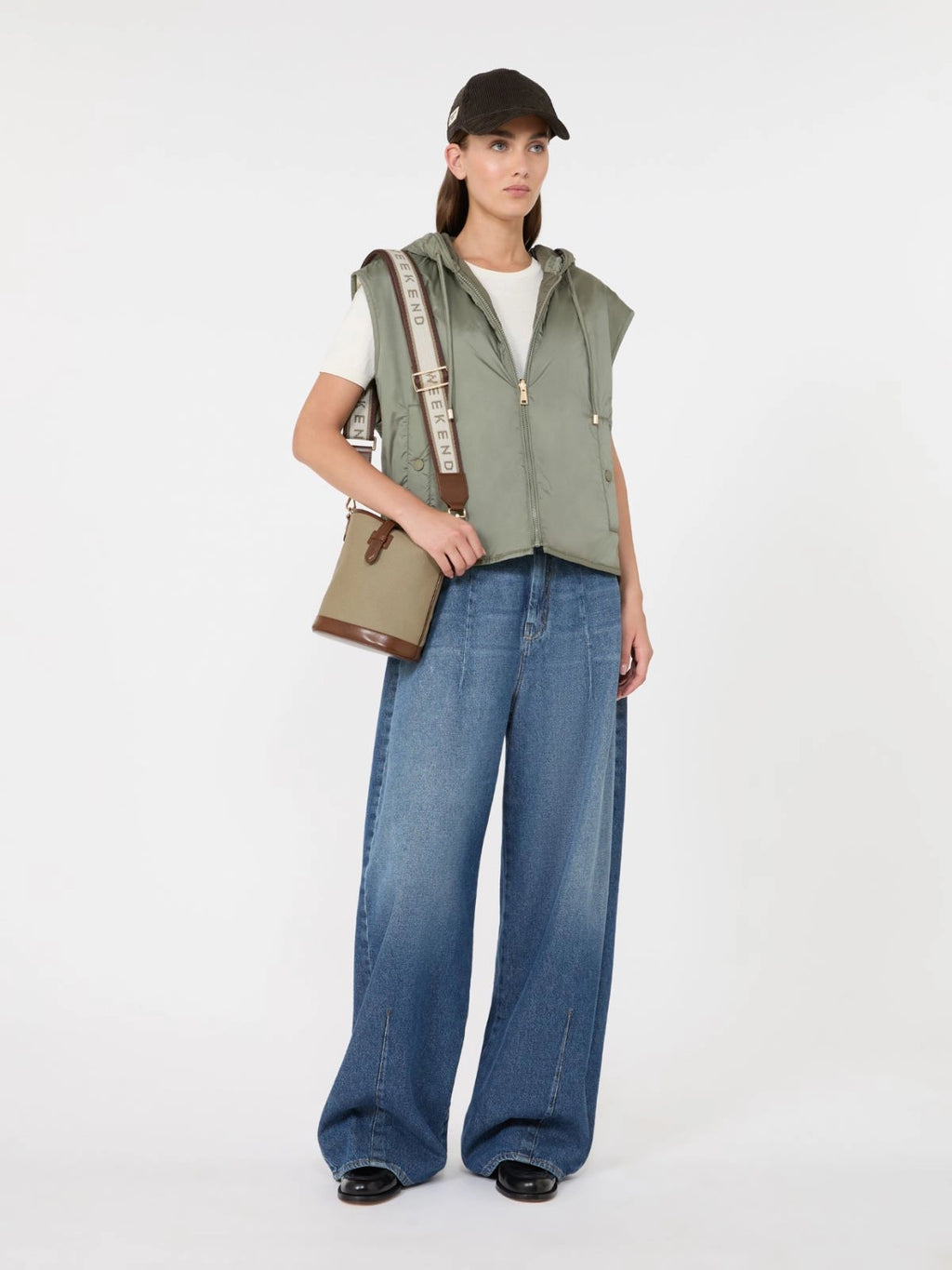 WKD-262529601 WKDACCENNI KHAKI REVERSIBLE GILET