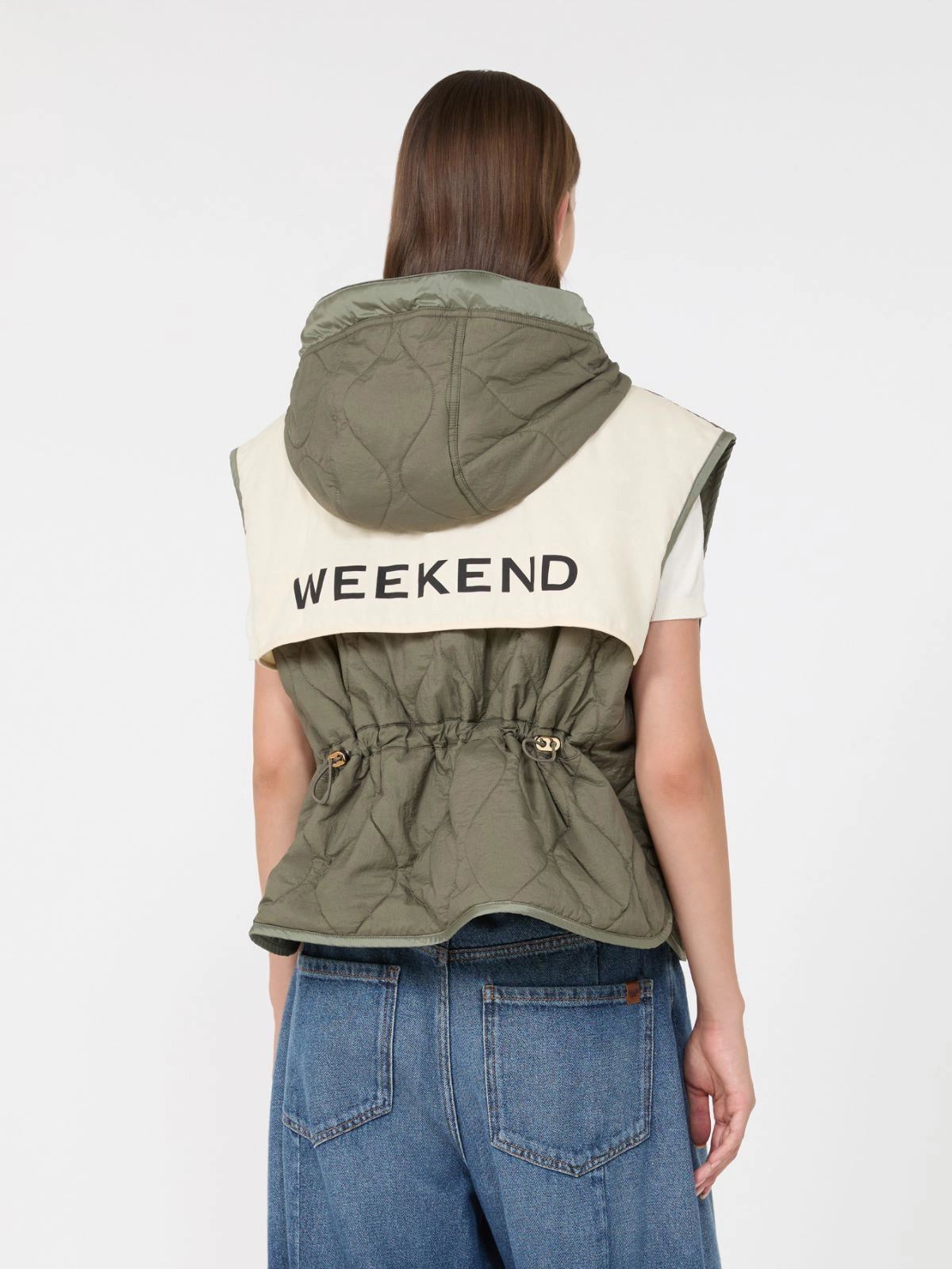 WKD-262529601 WKDACCENNI KHAKI REVERSIBLE GILET