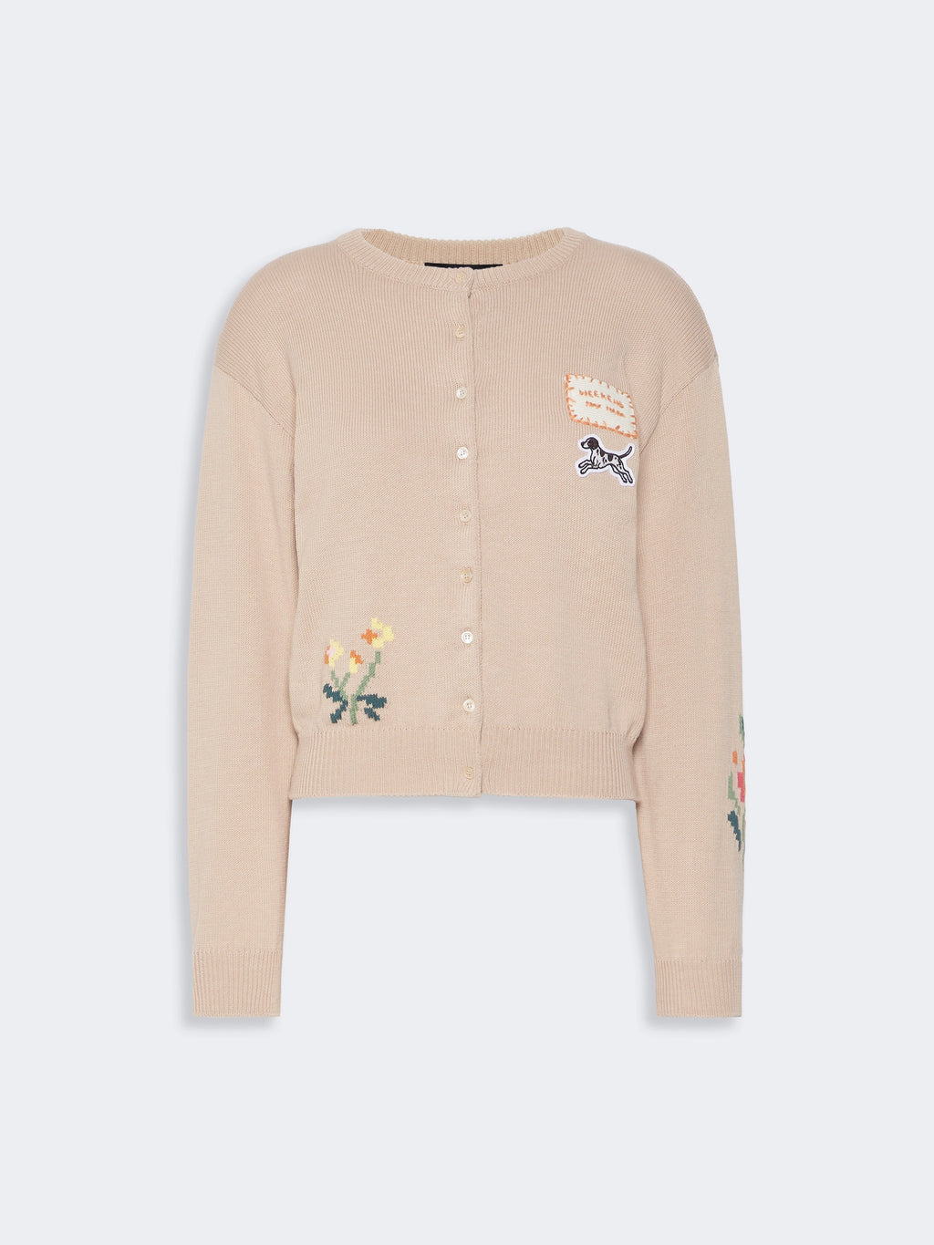 WKD-262534604 WKDTEIERA SAND DETAIL CARDIGAN