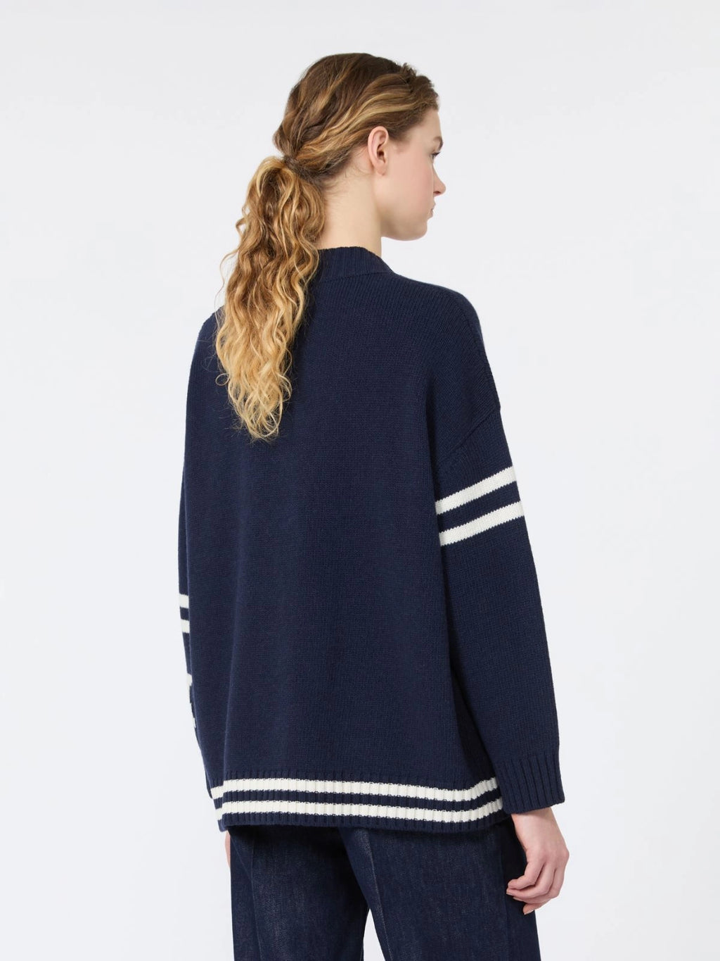 WKD-262534607 WKDBELGIO NAVY JACQUARD CARDIGAN