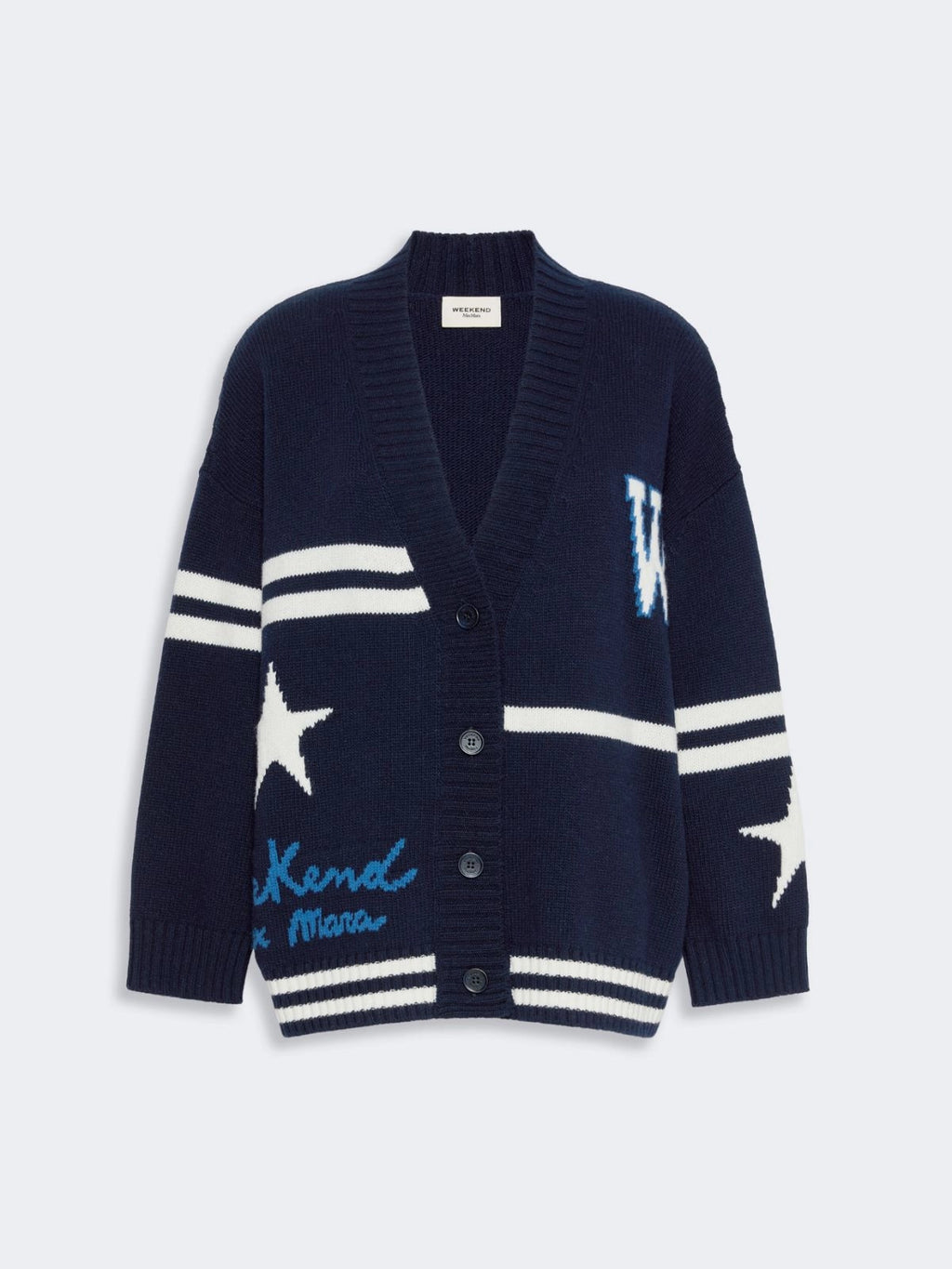 WKD-262534607 WKDBELGIO NAVY JACQUARD CARDIGAN