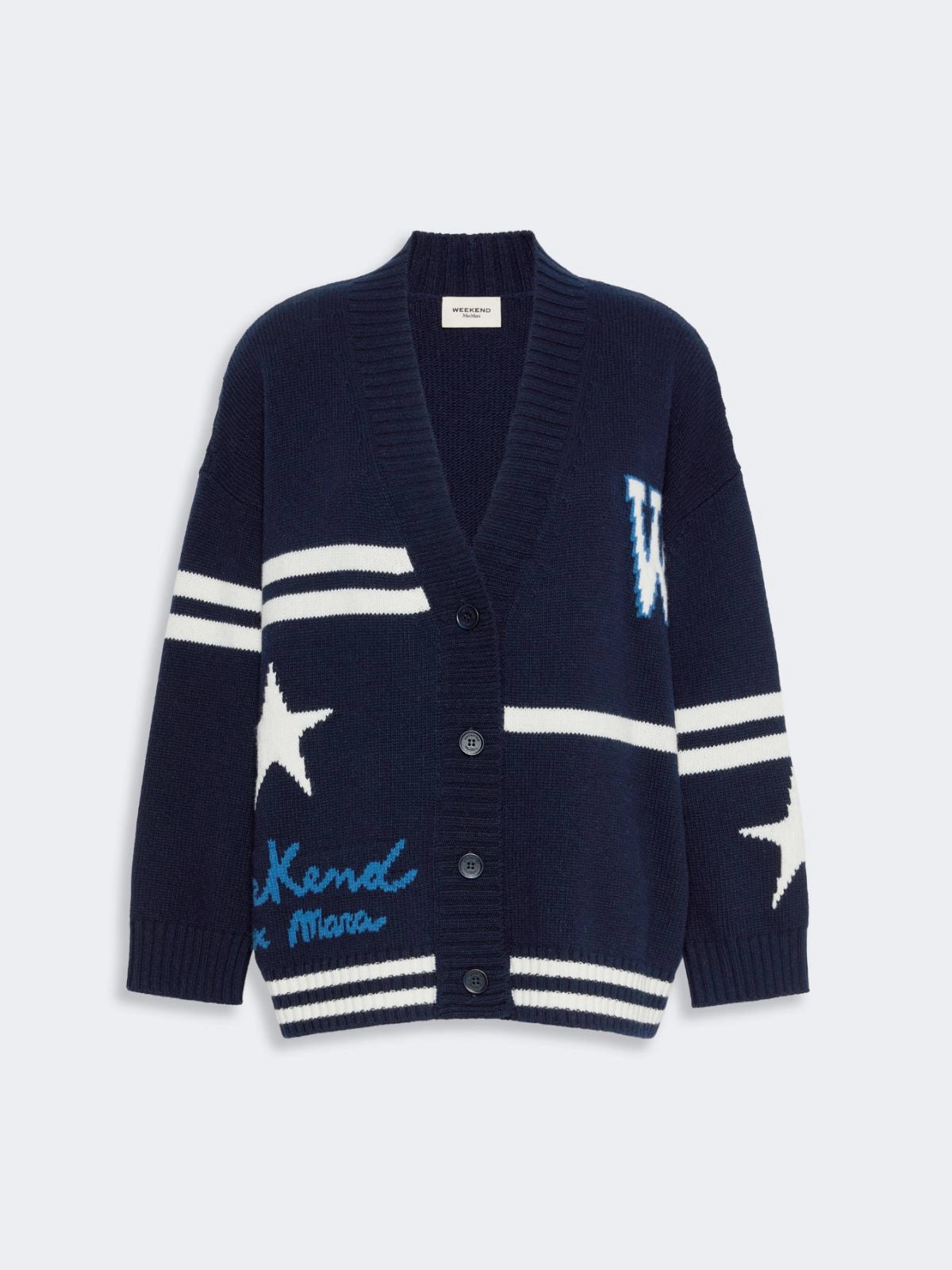 WKD-262534607 WKDBELGIO NAVY JACQUARD CARDIGAN