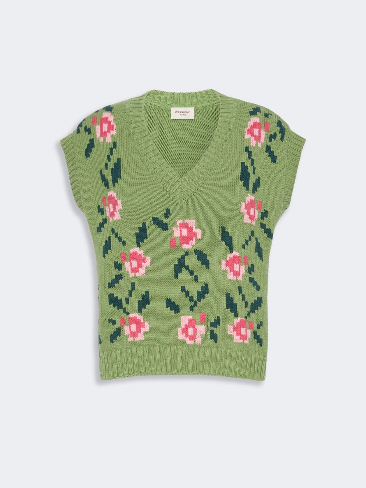 WKD-262535601 WKDALARMARO GREEN FLOWER VEST
