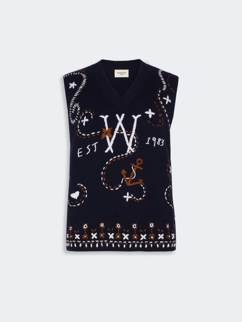 WKD-262535601 WKDCACAO BLUE EMBELLIHED MOTIF VET