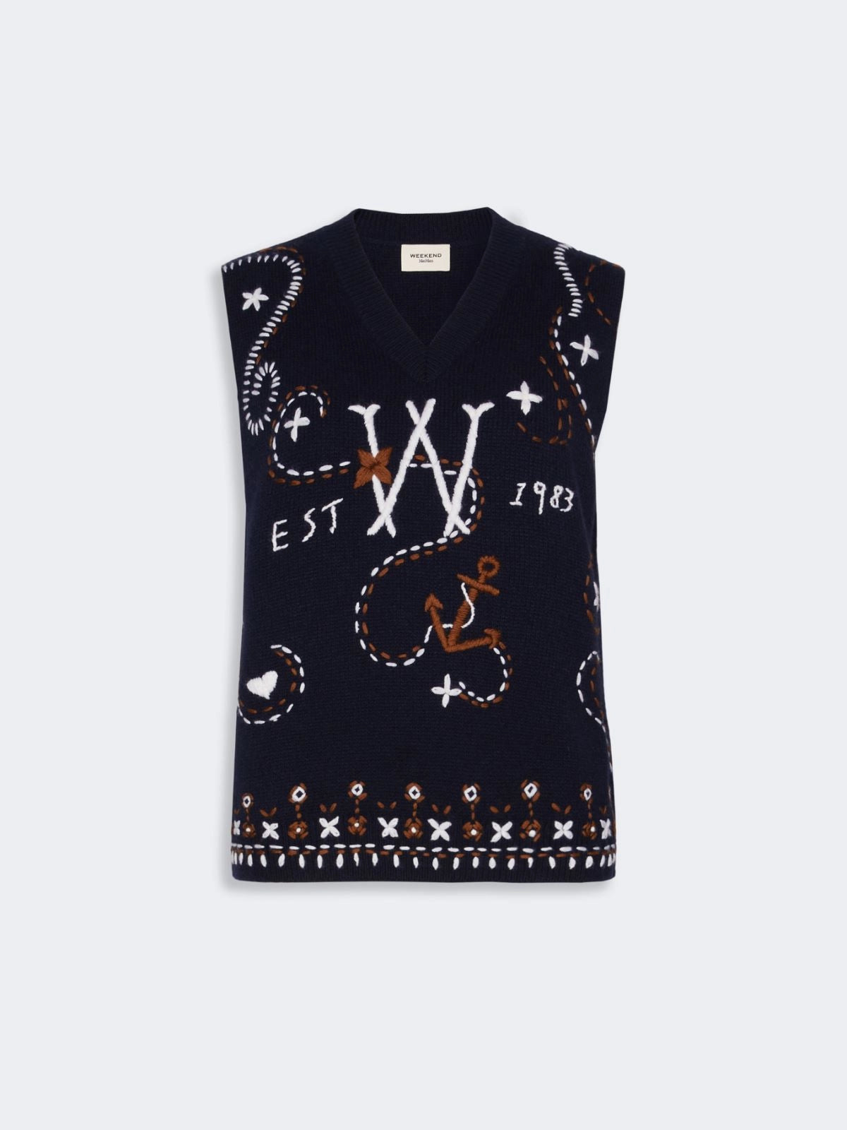 WKD-262535601 WKDCACAO BLUE EMBELLIHED MOTIF VET