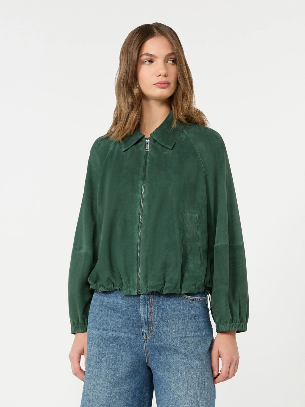 WKD-262544601 WKDZUPPA GREEN SUEDE JACKET