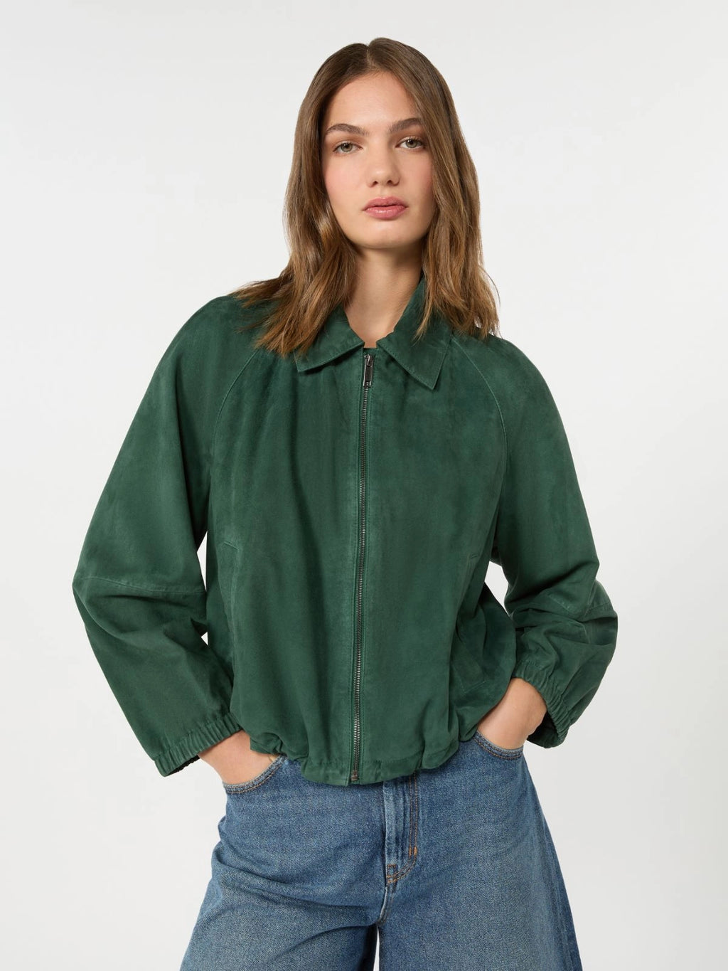 WKD-262544601 WKDZUPPA GREEN SUEDE JACKET