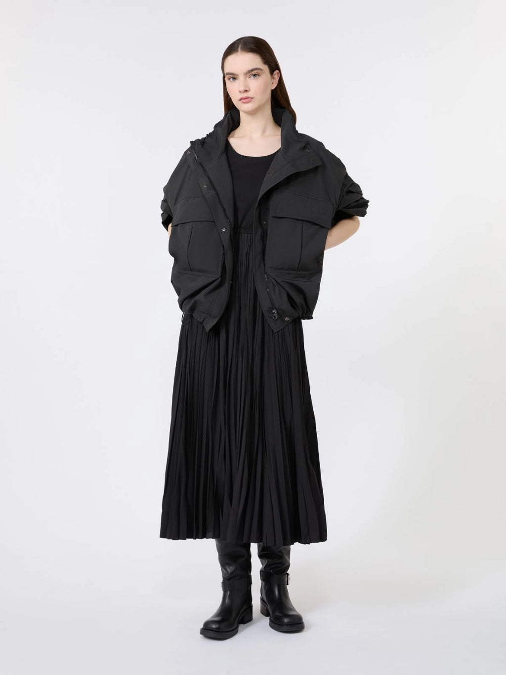 WKD-262562607 WKDCLASSI BLACK JERSEY DRESS