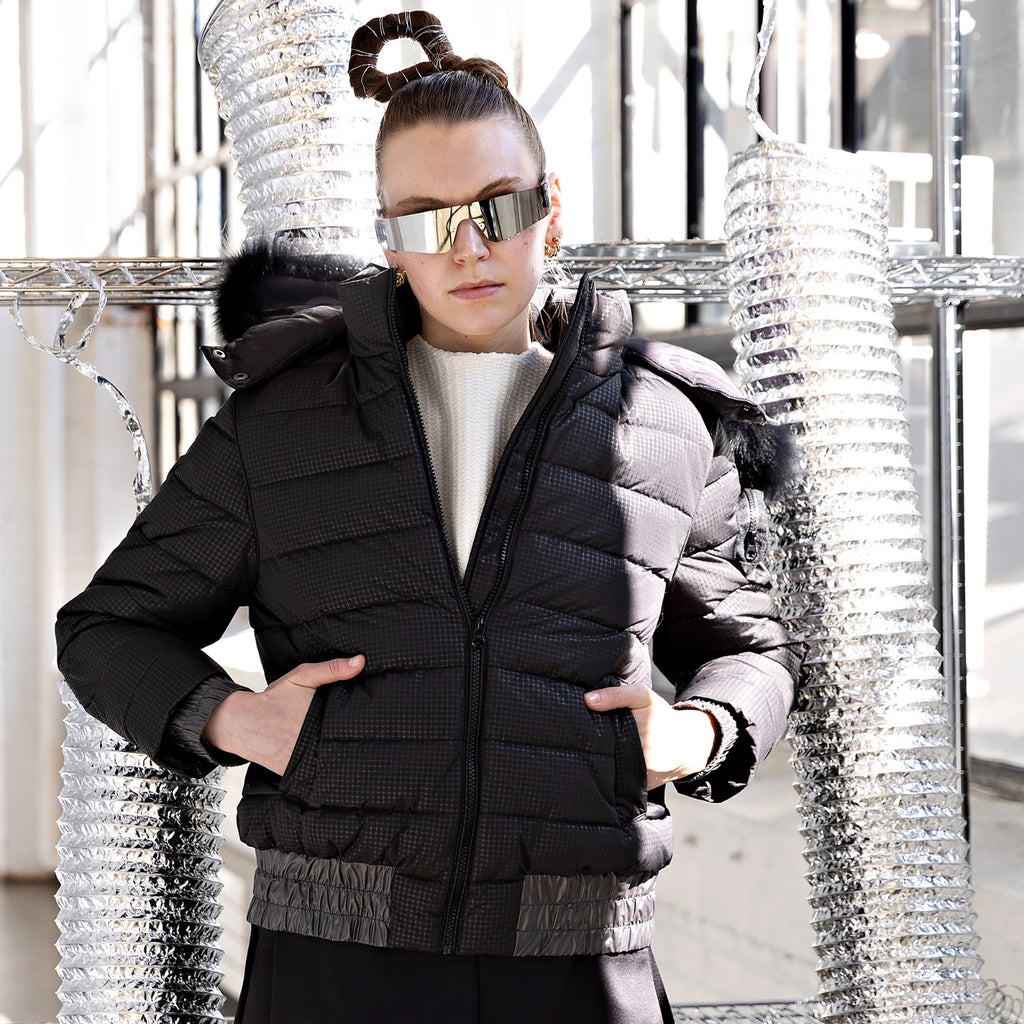 MTJ-MJ-210-BLACK SKI COAT