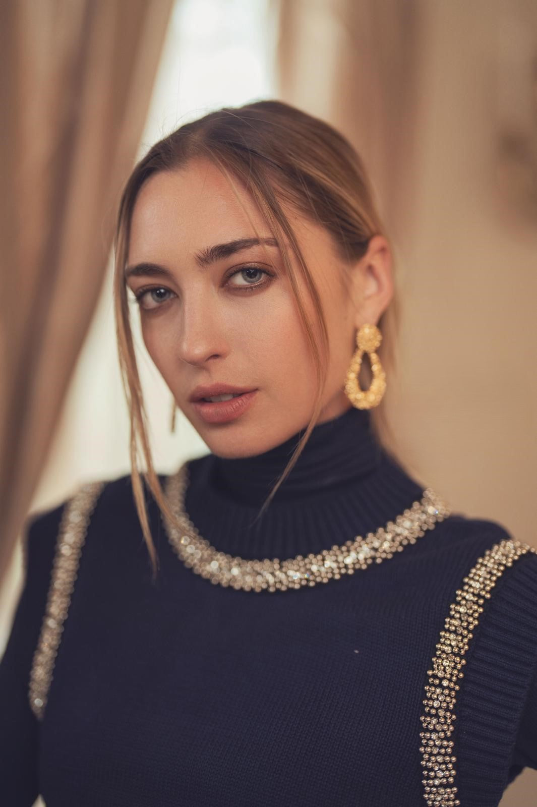 MIK-920KB-WS25-26 NAVY DIAMENTE EDGED VEST