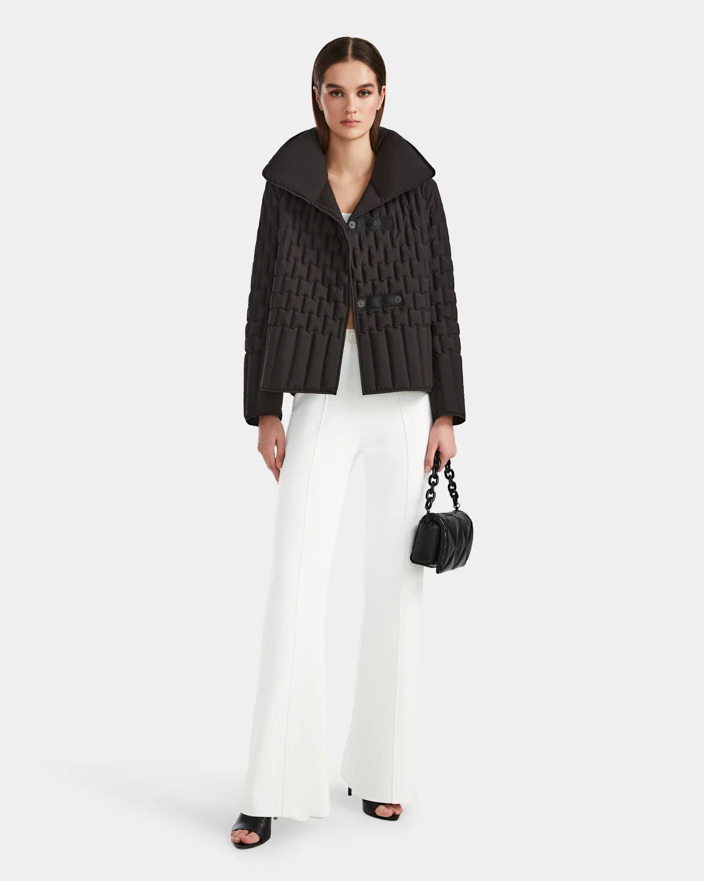 RUD-8124024 RISA BLACK QUILTED JACKET