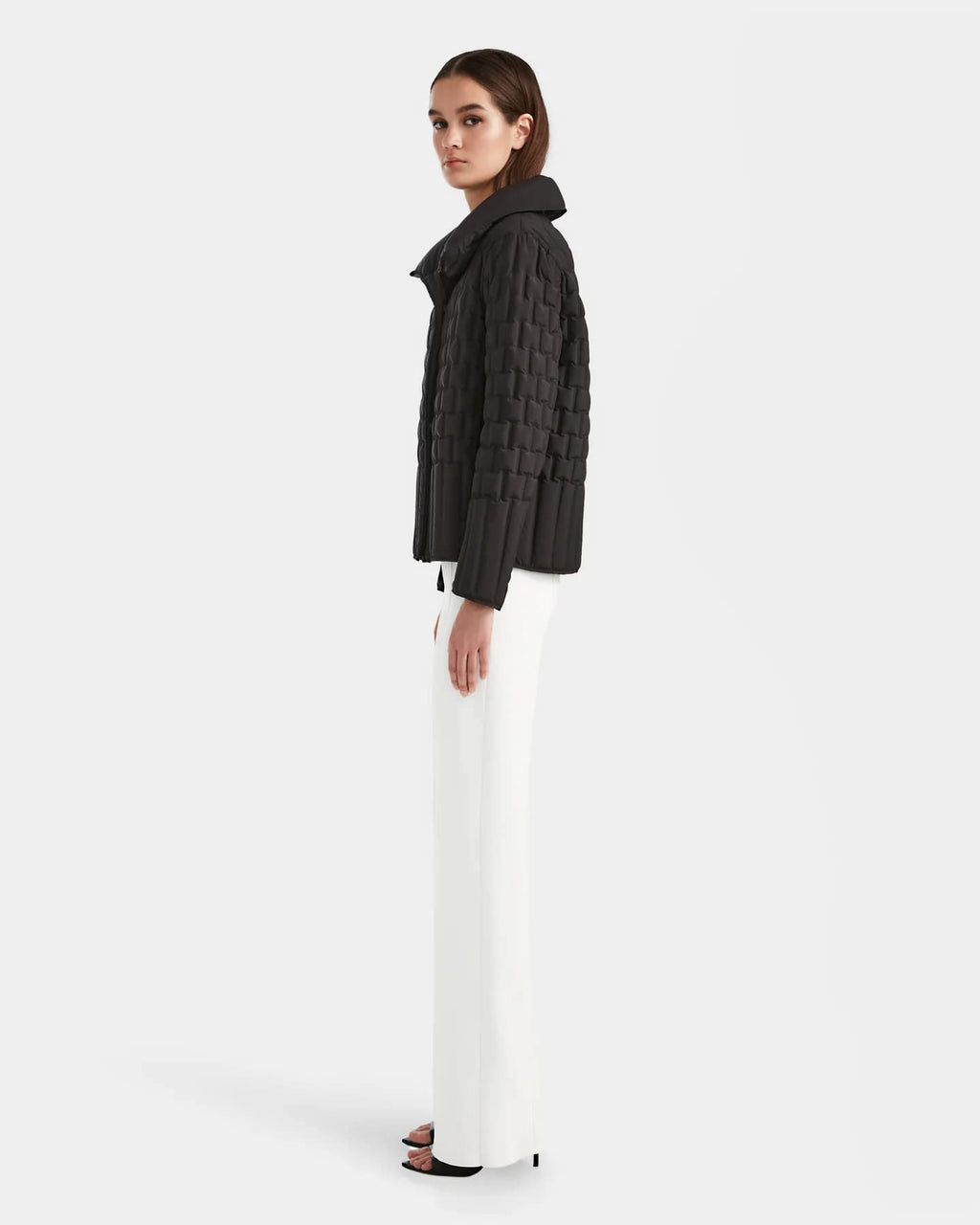 RUD-8124024 RISA BLACK QUILTED JACKET