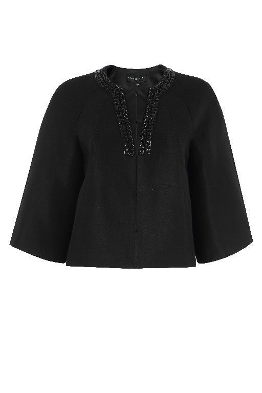 BNI-Y-25081 BLACK BEADED JACKET