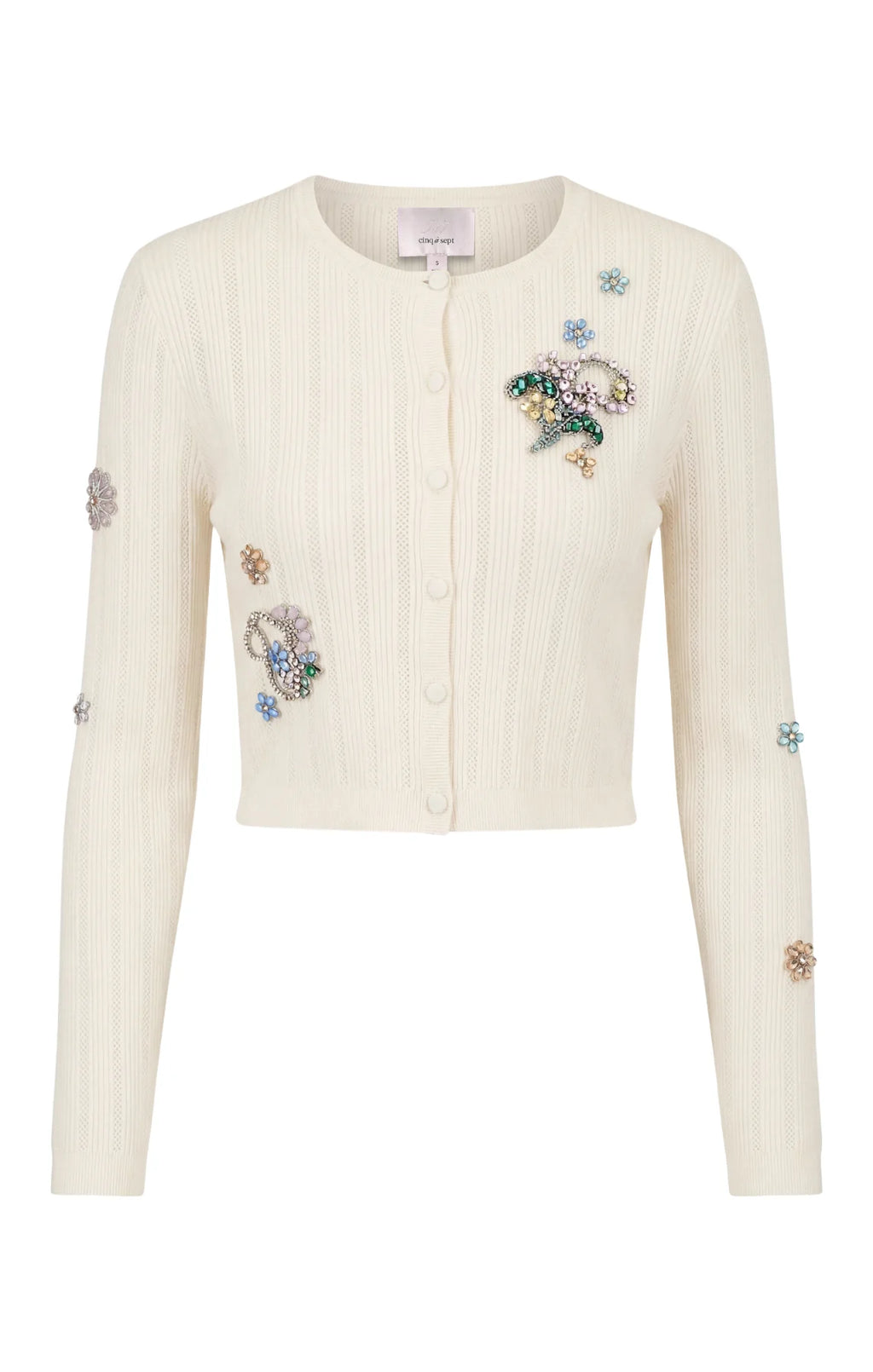 CQS-ZK125110483Z IVORY ALLISON CARDIGAN