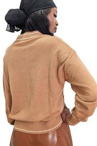 NCY- ZYNC11 BEIGE&FLORAL CARDIGAN