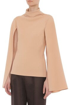 ABF-A0207 WHITE STRETCH CADY BLOUSE