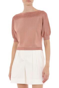 ABF-A0915 PINK SHINY VISCOSE TOP