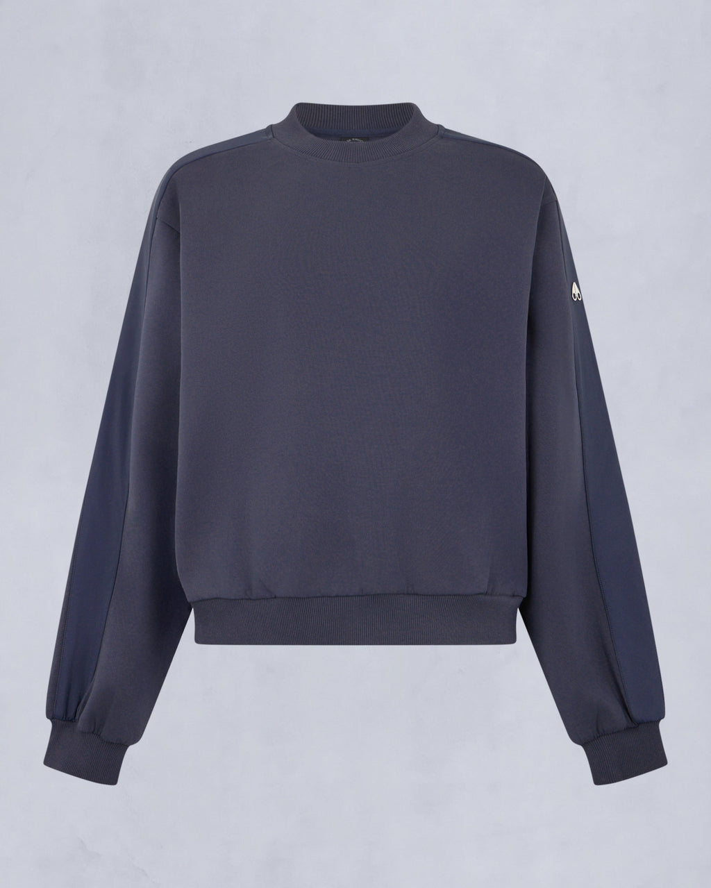 MKN-M35LS631 BLACK MIX MEDIA CREWNECK TOP