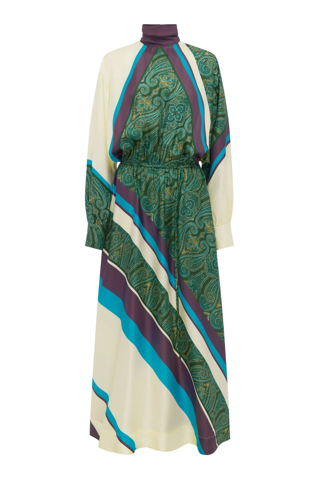 ALEMAIS-7578D JONI MULTI SILK DRESS