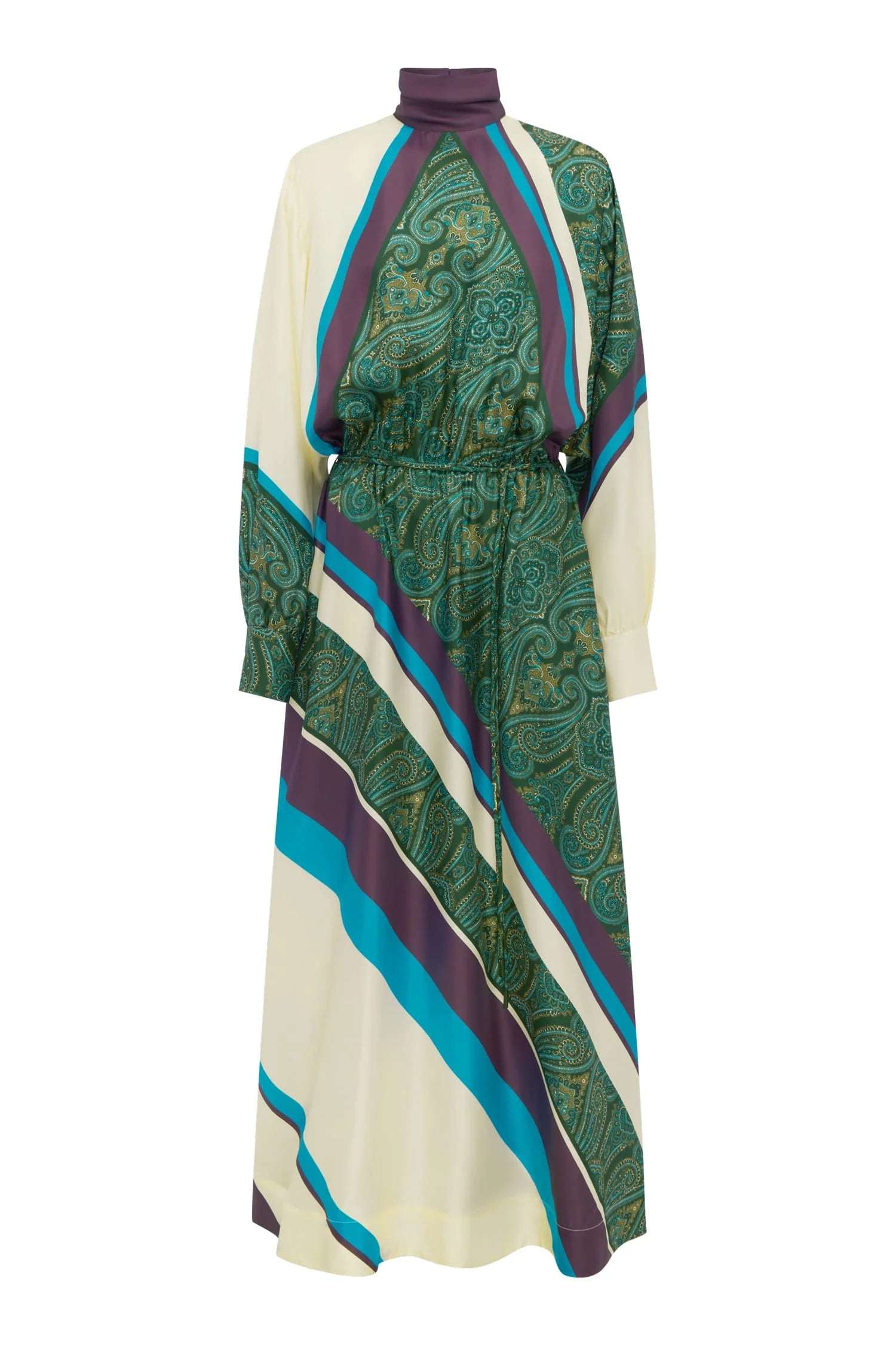 ALEMAIS-7578D JONI MULTI SILK DRESS