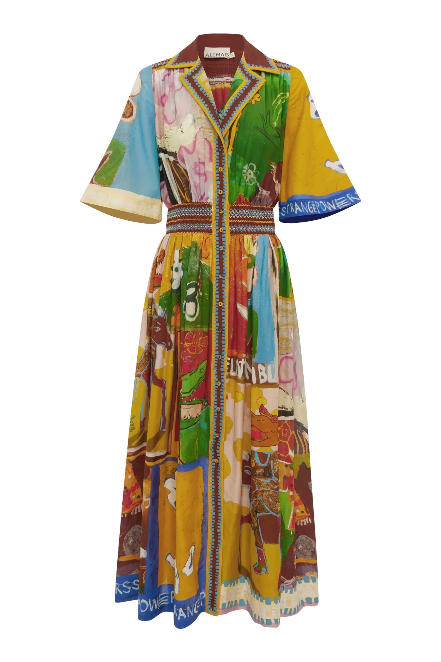 ALEMAIS-78D MLAK MULTI SHIRT DRESS