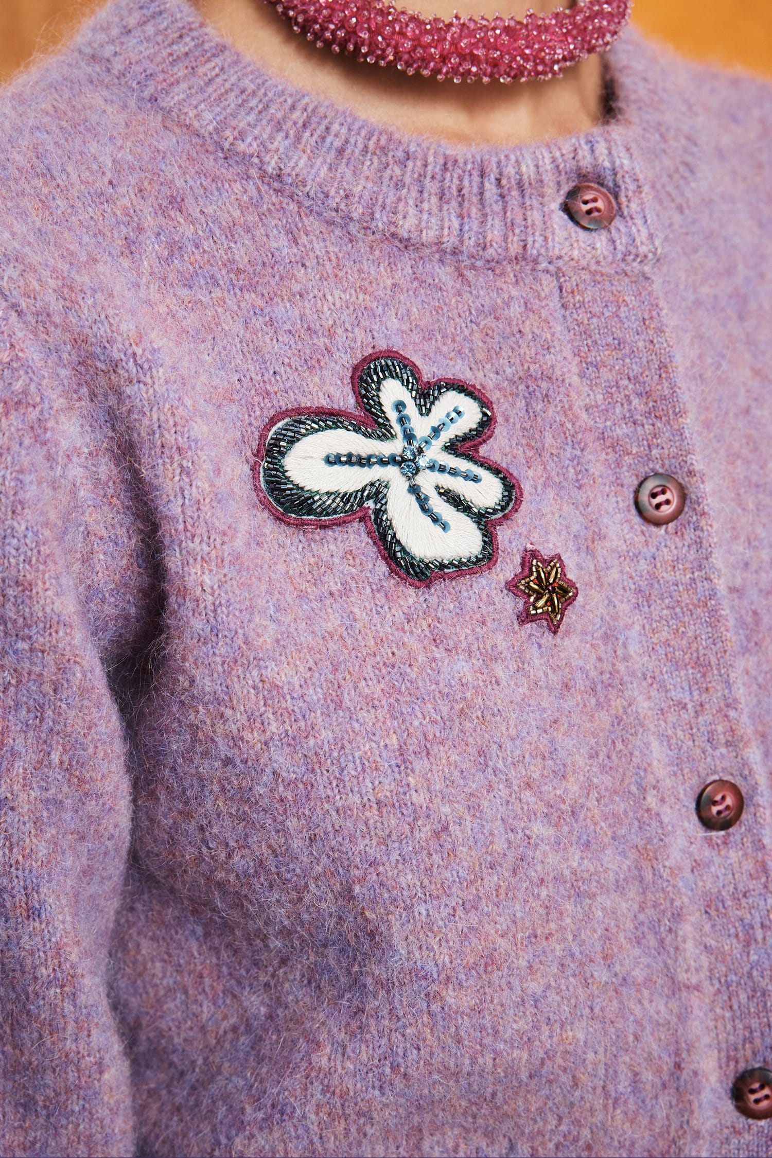 ALEMAIS-7556K REGGIE LILAC CARDIGAN