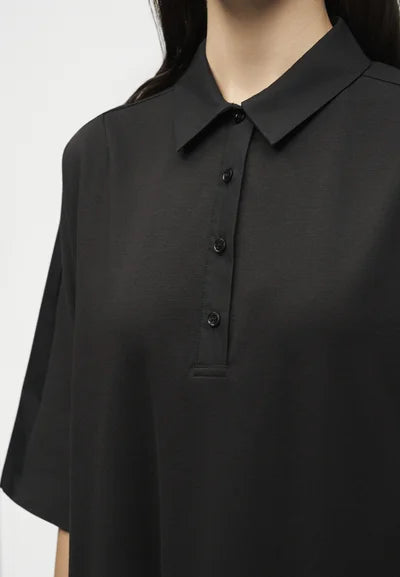 MM-261662102 MMLALBERO BLACK SHIRT DRESS