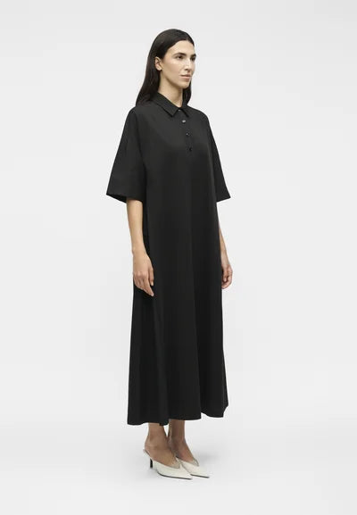 MM-261662102 MMLALBERO BLACK SHIRT DRESS